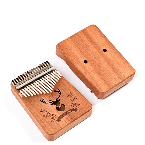 Музичний інструмент Kalimba Ka523bj41 на 17 язичків Олень Коричневий