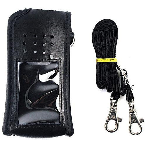 Кожаный чехол с ремешком Retevis J9110H для раций Retevis RT3/ RT3S/ TYT MD-380 Черный (100919)