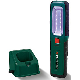 Акумуляторна робоча лампа фонар з зарядною станцією Parkside 360 Лм Зелений (100357464)