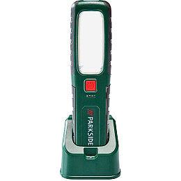 Акумуляторна робоча лампа фонар з зарядною станцією Parkside 360 Лм Зелений (100357464)