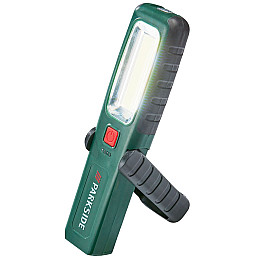 Акумуляторна робоча лампа фонар з зарядною станцією Parkside 360 Лм Зелений (100357464)