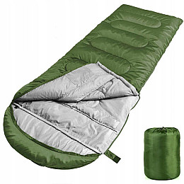 Летний спальный мешок Omny +15C 210х75 см Зеленый (SB01 green)