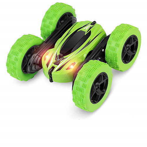 Машинка перевeртыш Stunt Dump Truck на радиоуправлении Green (2_009935)