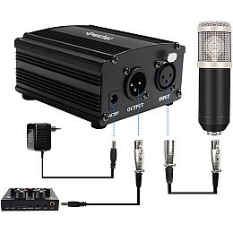 Блок фантомного живлення Manchez HX-878 48В для конденсаторних мікрофонів (3_00729)