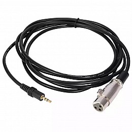 Кабель для микрофона Manchez S7 XLR (мама) - Jack 3.5 мм 2.5 м Black (3_02463)