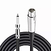 Кабель для микрофона Manchez S8 XLR (мама) - Jack 6.3 мм 2.5 м Black (3_02483)