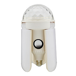 Світлодіодна диско лампа RIAS DP E27 з музичною колонкою 40W (3_01024)