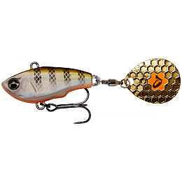 Тейл-спінер Savage Gear Fat Tail Spin 80mm 24.0g Сірий/Помаранчевий (1013-1854.11.78)