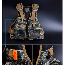 Спасательний риболовний жилет LEO 27546 Camouflage