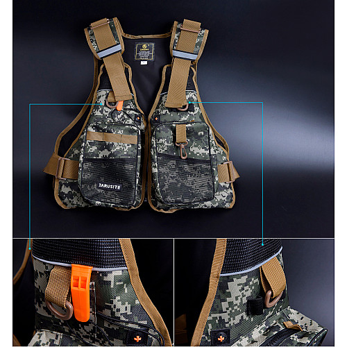 Спасательный рыболовный жилет LEO 27546 Camouflage