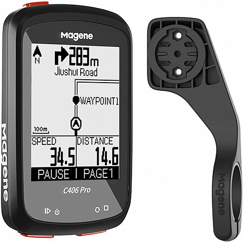 Велосипедний комп'ютер Magene C406PRO GPS Strava Чорний (6060398pro)