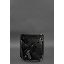 Сумка-планшет для прихованого носіння пістолета Чорна Краст BlankNote