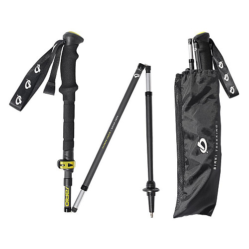 Трекінгові палиці Birki Carbon Vario 105-135 см Black-Grey/Yellow