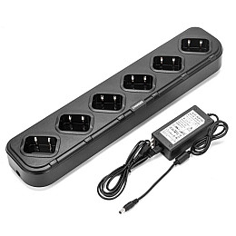 Зарядний пристрій RIAS для 6 рацій Baofeng UV-9R Plus UV-9R PRO та інших з мережі 220V