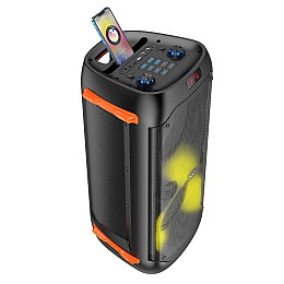 Колонка Bluetooth з караоке та мікрофонами HOCO Manhattan BS53 Black N