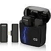 Бездротовий Lightning петличний мікрофон із зарядним кейсом Savetek P32 Apple iPhone iPad до 20 м