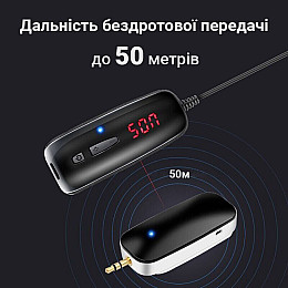 Беспроводной петличный микрофон Savetek P7-UHF 3-pin до 50 метров