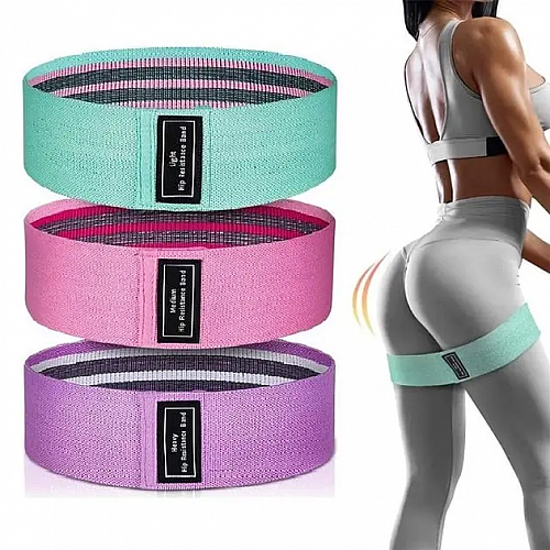 Резинки для фитнеса и спорта тканевые LT-003 Hip Resistance Band комплект из 3 шт