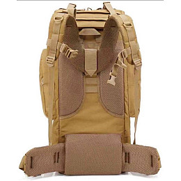 Большой тактический армейский рюкзак с дождевиком Combat Койот (S1645407)