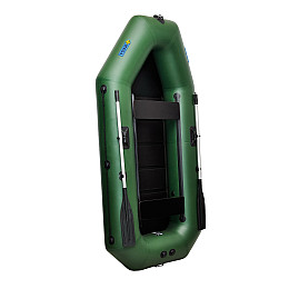 Лодка надувная гребная двухместная ΩMega 280LS PS зеленая