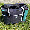 Термосумка 40*25*29 см Stenson WW01352 серая с бирюзовым