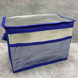 Термосумка Easy Gifts 36*25*29 см серебристо-синяя Stenson R28798