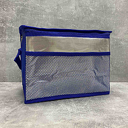 Термосумка Easy Gifts 28*16*20 см серебристо-синяя Stenson R28796