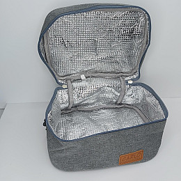 Термосумка 23*18*15 см Stenson R30850 серый