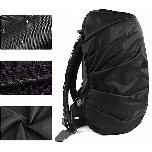 Чехол-дождевик для рюкзака до 60L Nela-Style Raincover Черный (mx109cXL)