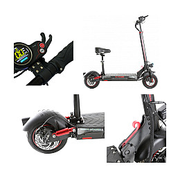 Электросамокат Crosser T4 TURBO Pneumatic 10+Сидения для города и бездорожья 1327