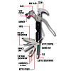 Мультитул Tac Tool Multi Hammer 18 инструментов Black (14967-hbr)