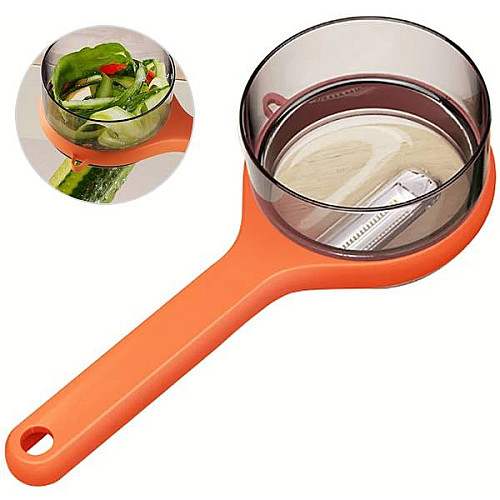 Нож для чистки овощей и фруктов с контейнером Splash proof storage paring knife Orange (14965-hbr)