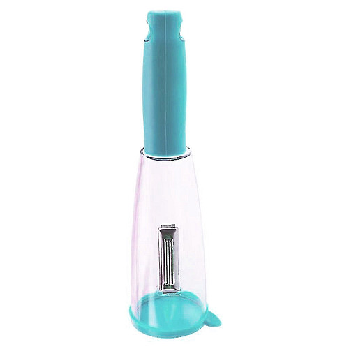 Нож для чистки овощей и фруктов с контейнером Fissman Skin-Peeler Blue (14964-hbr)