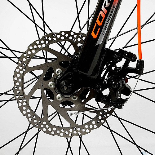 Велосипед спортивный Corso 24" GRAVITY 21 скорость 12’’ Orange (137754)