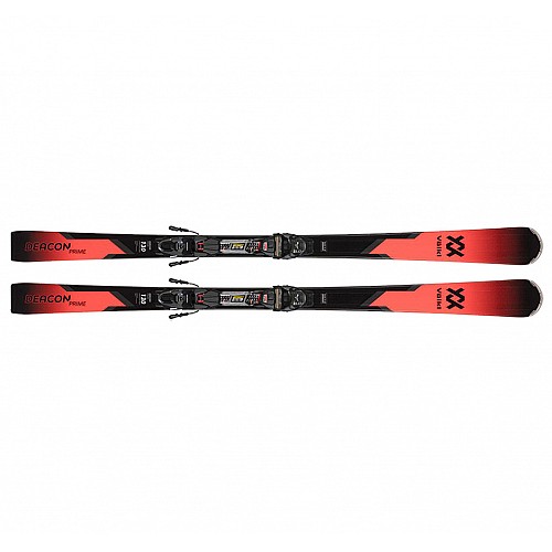 Лижі гірські з кріпленням Volkl Deacon Prime (130 см) Marker FDT TP 10 80 mm Black/Red