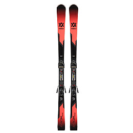 Лижі гірські з кріпленням Volkl Deacon Prime (130 см) Marker FDT TP 10 80 mm Black/Red