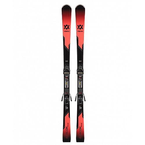 Лижі гірські з кріпленням Volkl Deacon Prime (130 см) Marker FDT TP 10 80 mm Black/Red