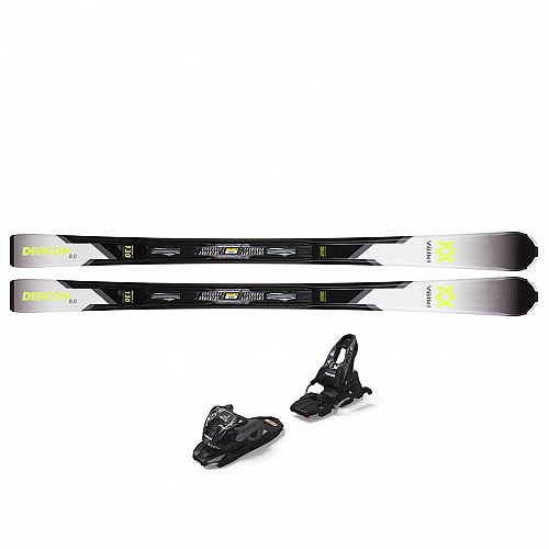 Лыжи горные с креплением Volkl Deacon 8.0 (130 cм) Marker FDT TP 10 80 mm Black/Grey