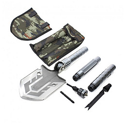 Лопата разборная в чехле Melad EL-2381-3 8в1 Хром