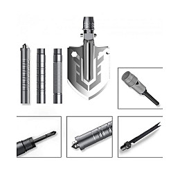 Лопата разборная в чехле Melad EL-2381-3 8в1 Хром