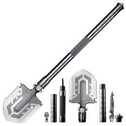 Лопата разборная в чехле Melad EL-2381-3 8в1 Хром