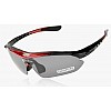 Спортивные очки RockBros Polarized UV400 с 5 линзами Черно-красный (050412)