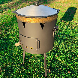 Комплект Казан чугунний Узбекський ЖарОК 12 л (1713433071)