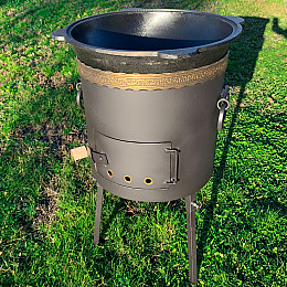 Комплект Казан чугунний Узбецький ЖарОК 16 л (1713454345)