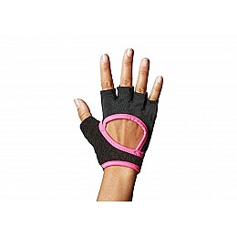 Перчатки для йоги ToeSox Grip черные с розовым S