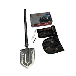 Лопата для выживанияи и кемпинга Han-Wild 16 в 1: топор, нож, отвертка, стропорез, пила, стеклобой (1920636575)