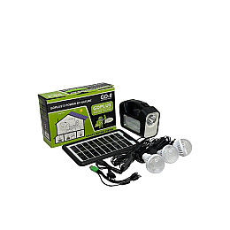 Комплект автономного освітлення GDPlus GD-8 4500 мА/год із сонячною панеллю/ліхтарем/лампою (1990267064)