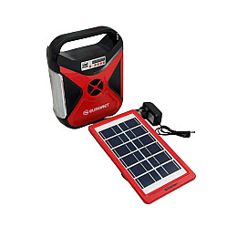 Автономна зарядна система Euronet Euro-102 8000 мА/год із сонячною панеллю/ліхтарем/лампою (1990296127)