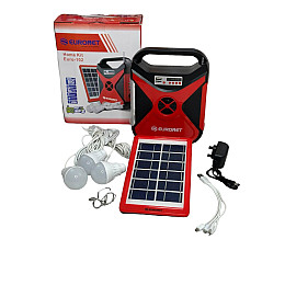 Ручний прожектор ліхтар із повербанком Euronet Euro-102 8000 мА/год із сонячною панеллю (1990297004)