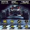Быстрая машинка вездеход OPT-TOP с радиоуправлением Off Road RC Racing Car 26+ км (2020726766)